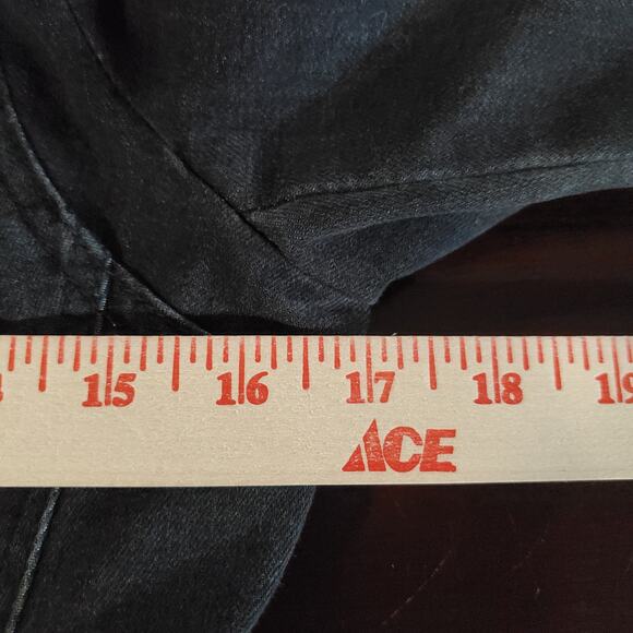 Free People Womens Buckle Strap Denim Moto Jacket Size 0 Black Fade Baddie Punk - Picture 11 of 12